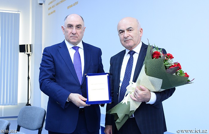 Institute of Information Technology of ANAS. Congratulations on  70th anniversary of  Head of Department of  Institute Tahmasib Fataliyev!
