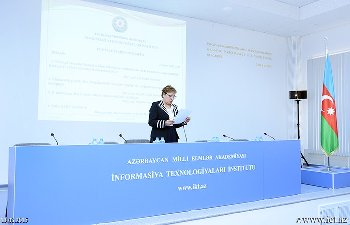 AMEA İnformasiya Texnologiyaları İnstitutu. Elmi seminar