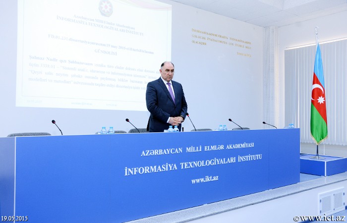 Institute of Information Technology of ANAS. The meeting of the Dissertation Board
