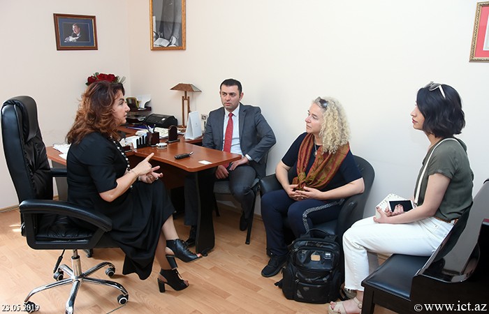 Baku Academy of Music named after Uzeyir Hajibeyli. A meeting was held with Leonie Schaefer, Senior manager for International Liaisons (DFN)