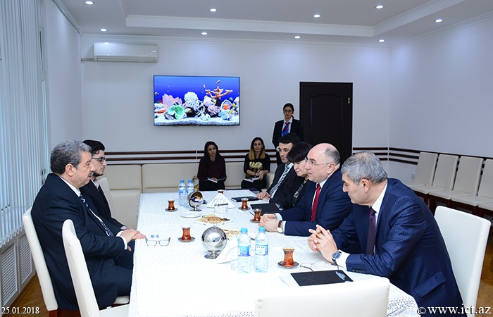 Institute of Information Technology of ANAS.  The meeting was held with the Ambassador of Algeria to Azerbaijan at the Institute