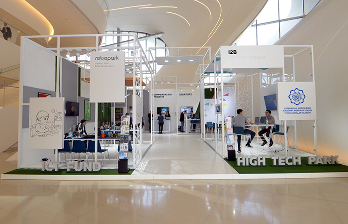 Heydar Aliyev Center. Exhibit of innovative products, services and applications organized at 6th Baku International Humanitarian Forum