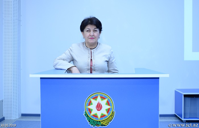 Institute of Information Technology of ANAS. Head of the E-Library Center Madina Saidova presented the action plan for 2019