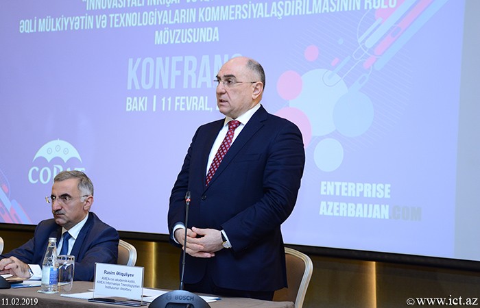 Boulevard Hotel. Academician Rasim Aliguliyev attended  the conference on “Innovative Development and Economic Reforms: The Role of Intellectual Property and Technology Commercialization”