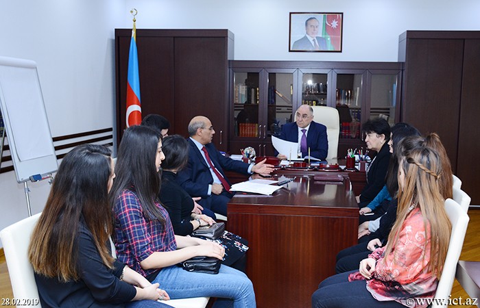 Institute of Information Technology of ANAS. The meeting was held with students of SABAH group of Baku State University