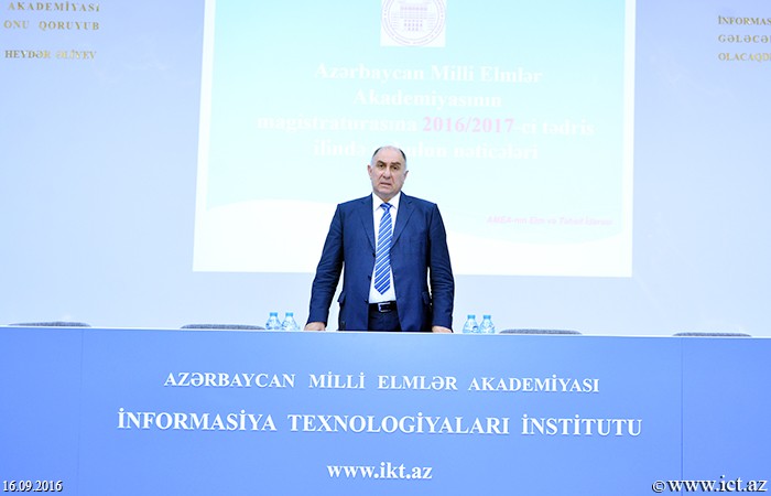 Institute of Information Technology of ANAS. Meeting dedicated to the organization and implementation of Masters education