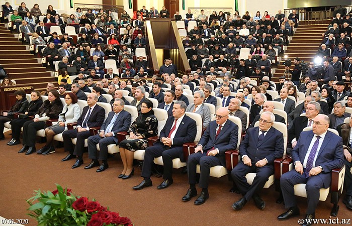 The main building of ANAS. Farewell ceremony with Academician Bahadir Tagiyev