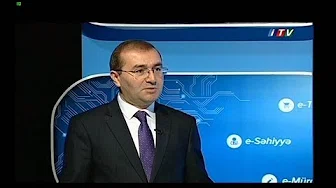 Rasim Mahmudov, Head of Department of Public Relations Department of Institute speaks ITV's "E-goverment" program