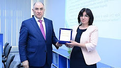 Head of the Training-Innovation Center  Rasmiyya Mahmudova, was awarded the Honorary Diploma of the Institute