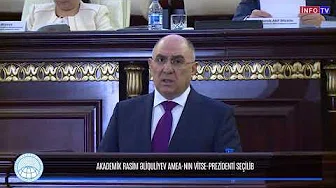 Akademik Rasim Əliquliyev AMEA-nın vitse-prezidenti seçilib