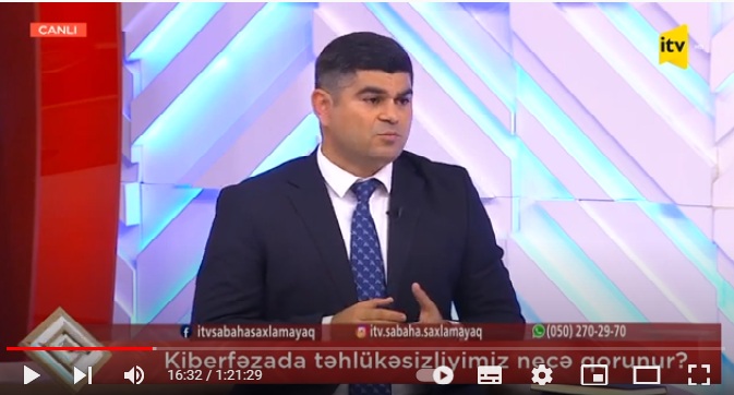 İnformasiya  Texnologiyaları İnstitutunun əməkdaşı Araz Mustafa İctimai televiziyanın "Sabaha saxlamayaq" proqramının qonağı olub