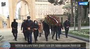 İnstitutun kollektivi dünya şöhrətli alim Lütfi Zadənin məzarını ziyarət edib