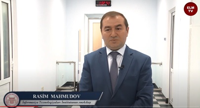 AMEA İTİ-nun şöbə müdiri Rasim Mahmudov Elm TV-də çıxış edib