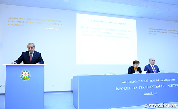 “E-dövlətin informasiya təhlükəsizliyinin idarə edilməsi metodları və modelləri” adlı dissertasiya işi müzakirə olundu, Elm və Təhsil Nazirliyi, Elm ve Tehsil Nazirliyi, Azərbaycan Respublikası Elm və Təhsil Nazirliyi, Azerbaycan Respublikasi Elm ve Tehsil Nazirliyi, Elm və Ali Təhsil üzrə Dövlət Agentliyi, Elm və Ali Təhsil, AMEA, Azərbaycan Milli Elmlər Akademiyası, Elmler Akademiyasi, İnformasiya Texnologiyaları İnstitutu, İnformasiya Texnologiyaları, AMEA ITI, AMEA İTİ, İTİ, ITI, ikt.az, ict.az, ict, ikt, www.ict.az, www.ikt.az, Rasim Aliguliyev, Rasim Əliquliyev, RM Əliquliyev, Əliquliyev Rasim, Academician Rasim Aliguliyev