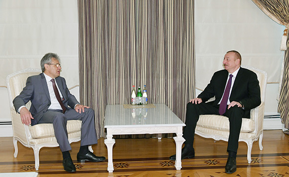 Президент Азербайджана Ильхам Алиев принял президента Российской академии наук