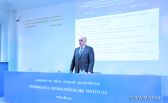 Akademik Rasim Əliquliyev: “Bazar iqtisadiyyatı şəraitində institutun innovativ potensialının artırılmasına xüsusi önəm verilməlidir”