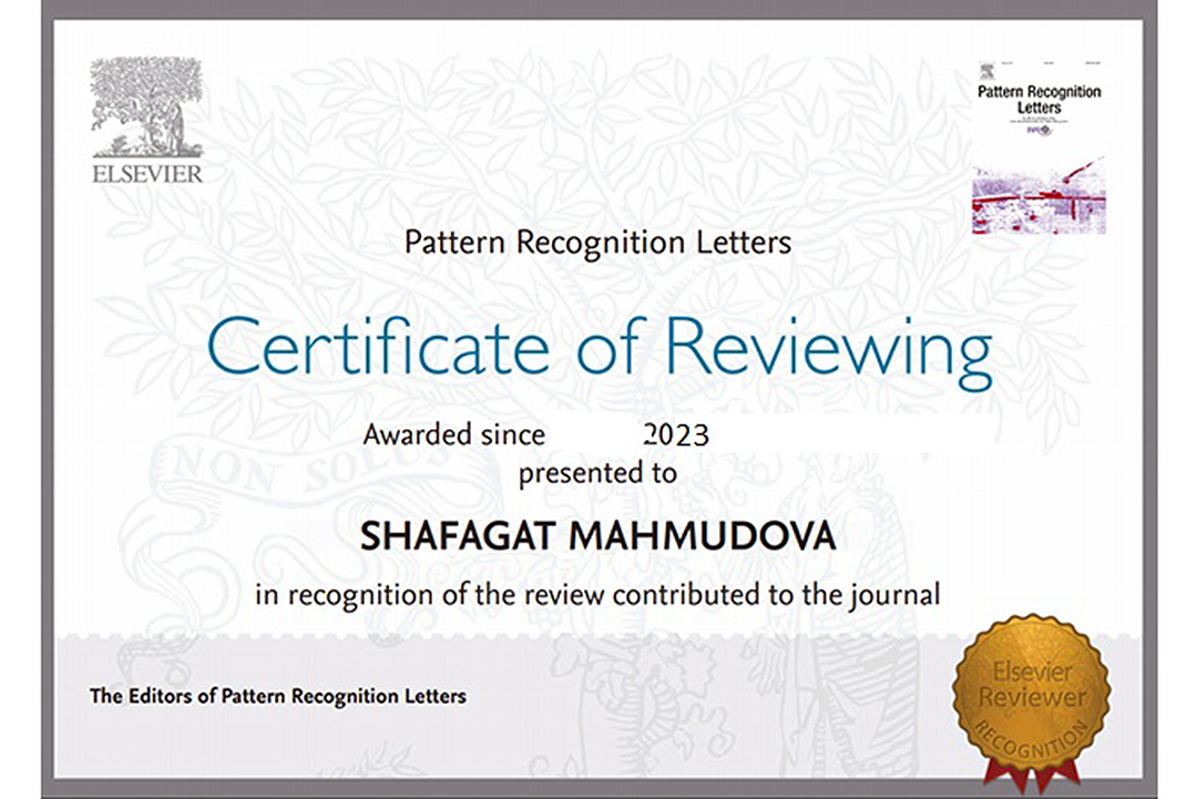 Azərbaycan aliminə nüfuzlu jurnalın rəyçi sertifikatı təqdim olunub, Elm və Təhsil Nazirliyi, Elm ve Tehsil Nazirliyi, Azərbaycan Respublikası Elm və Təhsil Nazirliyi, Azerbaycan Respublikasi Elm ve Tehsil Nazirliyi, Elm və Ali Təhsil üzrə Dövlət Agentliyi, Elm və Ali Təhsil, AMEA, Azərbaycan Milli Elmlər Akademiyası, Elmler Akademiyasi, İnformasiya Texnologiyaları İnstitutu, İnformasiya Texnologiyaları, AMEA ITI, AMEA İTİ, İTİ, ITI, ikt.az, ict.az, ict, ikt, www.ict.az, www.ikt.az, Rasim Aliguliyev, Rasim Əliquliyev, RM Əliquliyev, Əliquliyev Rasim, Academician Rasim Aliguliyev