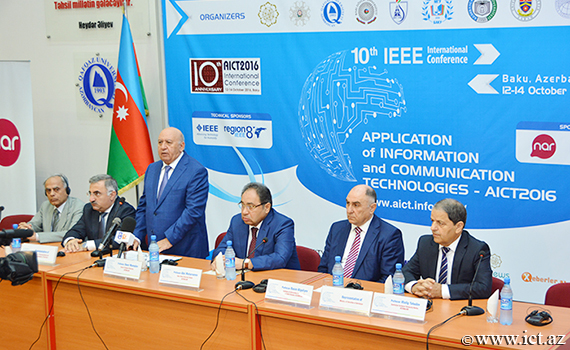 Conference devoted to Application of Information and Communication Technologies- “AICT-2016” launched