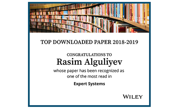 Azərbaycan alimlərinin iştirakı ilə hazırlanan məqalə nüfuzlu beynəlxalq jurnalın Top-10 siyahısına düşüb, Elm və Təhsil Nazirliyi, Elm ve Tehsil Nazirliyi, Azərbaycan Respublikası Elm və Təhsil Nazirliyi, Azerbaycan Respublikasi Elm ve Tehsil Nazirliyi, Elm və Ali Təhsil üzrə Dövlət Agentliyi, Elm və Ali Təhsil, AMEA, Azərbaycan Milli Elmlər Akademiyası, Elmler Akademiyasi, İnformasiya Texnologiyaları İnstitutu, İnformasiya Texnologiyaları, AMEA ITI, AMEA İTİ, İTİ, ITI, ikt.az, ict.az, ict, ikt, www.ict.az, www.ikt.az, Rasim Aliguliyev, Rasim Əliquliyev, RM Əliquliyev, Əliquliyev Rasim, Academician Rasim Aliguliyev
