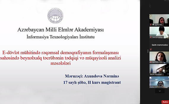 E-dövlət mühitində rəqəmsal demoqrafiyanın formalaşması sahəsində tədqiqatlar aparılır, Elm və Təhsil Nazirliyi, Elm ve Tehsil Nazirliyi, Azərbaycan Respublikası Elm və Təhsil Nazirliyi, Azerbaycan Respublikasi Elm ve Tehsil Nazirliyi, Elm və Ali Təhsil üzrə Dövlət Agentliyi, Elm və Ali Təhsil, AMEA, Azərbaycan Milli Elmlər Akademiyası, Elmler Akademiyasi, İnformasiya Texnologiyaları İnstitutu, İnformasiya Texnologiyaları, AMEA ITI, AMEA İTİ, İTİ, ITI, ikt.az, ict.az, ict, ikt, www.ict.az, www.ikt.az, Rasim Aliguliyev, Rasim Əliquliyev, RM Əliquliyev, Əliquliyev Rasim, Academician Rasim Aliguliyev