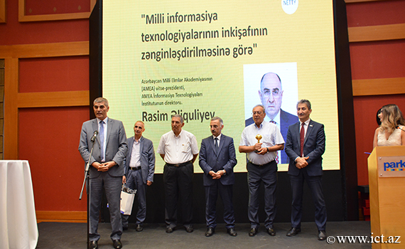 Academician Rasim Aliguliyev received the NETTY2019 award for his contribution to the development of information technology in our country