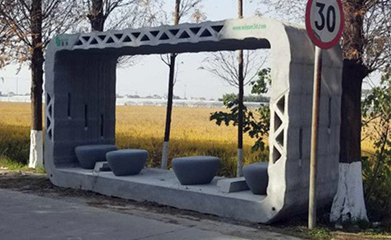 The world's first 3D printed bus stop