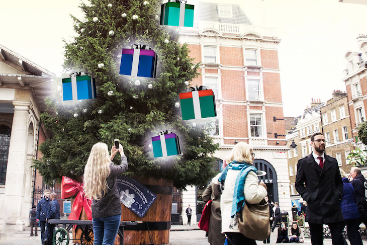 Covent Garden offers augmented reality gift for Christmas shoppers
