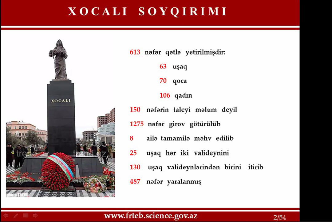 FRTEB-in iclasında Xocalı soyqırımında həyatını itirən həmvətənlərimizin xatirəsi yad edilib, Elm və Təhsil Nazirliyi, Elm ve Tehsil Nazirliyi, Azərbaycan Respublikası Elm və Təhsil Nazirliyi, Azerbaycan Respublikasi Elm ve Tehsil Nazirliyi, Elm və Ali Təhsil üzrə Dövlət Agentliyi, Elm və Ali Təhsil, AMEA, Azərbaycan Milli Elmlər Akademiyası, Elmler Akademiyasi, İnformasiya Texnologiyaları İnstitutu, İnformasiya Texnologiyaları, AMEA ITI, AMEA İTİ, İTİ, ITI, ikt.az, ict.az, ict, ikt, www.ict.az, www.ikt.az, Rasim Aliguliyev, Rasim Əliquliyev, RM Əliquliyev, Əliquliyev Rasim, Academician Rasim Aliguliyev
