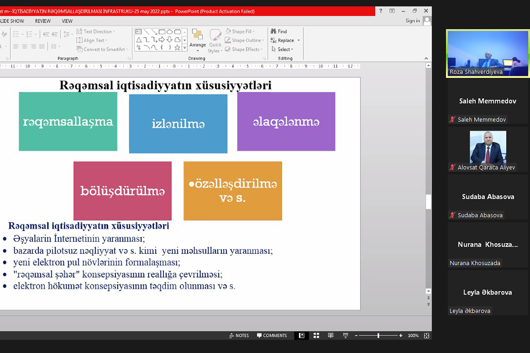 İqtisadiyyatın rəqəmsallaşdırılması infrastrukturunun formalaşması və idarə olunması məsələləri araşdırılır, Elm və Təhsil Nazirliyi, Elm ve Tehsil Nazirliyi, Azərbaycan Respublikası Elm və Təhsil Nazirliyi, Azerbaycan Respublikasi Elm ve Tehsil Nazirliyi, Elm və Ali Təhsil üzrə Dövlət Agentliyi, Elm və Ali Təhsil, AMEA, Azərbaycan Milli Elmlər Akademiyası, Elmler Akademiyasi, İnformasiya Texnologiyaları İnstitutu, İnformasiya Texnologiyaları, AMEA ITI, AMEA İTİ, İTİ, ITI, ikt.az, ict.az, ict, ikt, www.ict.az, www.ikt.az, Rasim Aliguliyev, Rasim Əliquliyev, RM Əliquliyev, Əliquliyev Rasim, Academician Rasim Aliguliyev