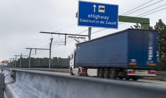 Siemens assembled the construction of the eHighway highway