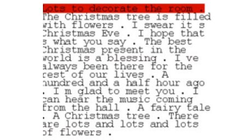 Neural story singing Christmas
