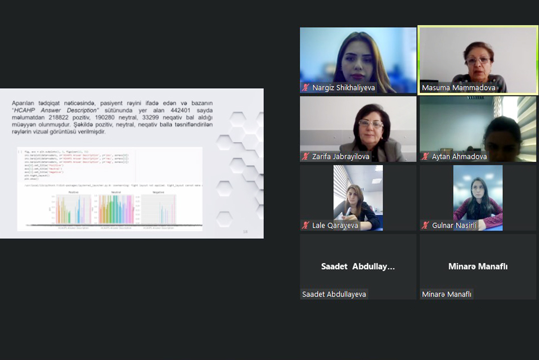 “Sosial mediada tibbi məlumatların sentiment analizi” mövzusunda məruzə dinlənilib, Elm və Təhsil Nazirliyi, Elm ve Tehsil Nazirliyi, Azərbaycan Respublikası Elm və Təhsil Nazirliyi, Azerbaycan Respublikasi Elm ve Tehsil Nazirliyi, Elm və Ali Təhsil üzrə Dövlət Agentliyi, Elm və Ali Təhsil, AMEA, Azərbaycan Milli Elmlər Akademiyası, Elmler Akademiyasi, İnformasiya Texnologiyaları İnstitutu, İnformasiya Texnologiyaları, AMEA ITI, AMEA İTİ, İTİ, ITI, ikt.az, ict.az, ict, ikt, www.ict.az, www.ikt.az, Rasim Aliguliyev, Rasim Əliquliyev, RM Əliquliyev, Əliquliyev Rasim, Academician Rasim Aliguliyev