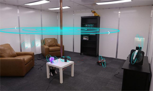Wireless power transmission safely charges devices anywhere within a room
