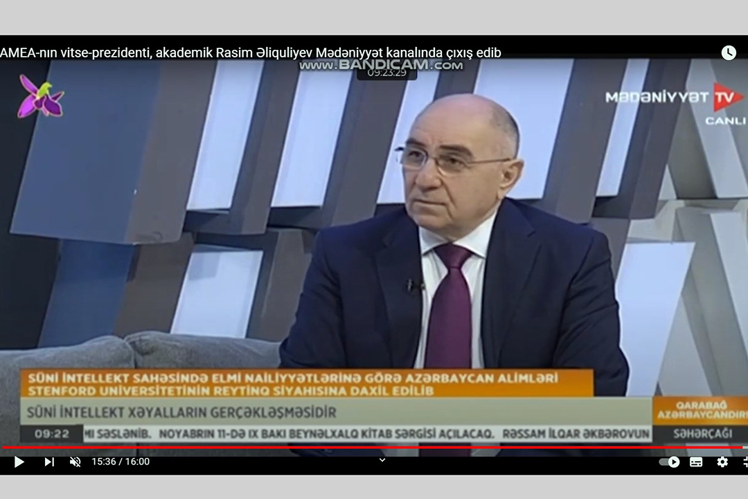 Akademik Rasim Əliquliyev “Mədəniyyət” kanalında çıxış edib, Elm və Təhsil Nazirliyi, Elm ve Tehsil Nazirliyi, Azərbaycan Respublikası Elm və Təhsil Nazirliyi, Azerbaycan Respublikasi Elm ve Tehsil Nazirliyi, Elm və Ali Təhsil üzrə Dövlət Agentliyi, Elm və Ali Təhsil, AMEA, Azərbaycan Milli Elmlər Akademiyası, Elmler Akademiyasi, İnformasiya Texnologiyaları İnstitutu, İnformasiya Texnologiyaları, AMEA ITI, AMEA İTİ, İTİ, ITI, ikt.az, ict.az, ict, ikt, www.ict.az, www.ikt.az, Rasim Aliguliyev, Rasim Əliquliyev, RM Əliquliyev, Əliquliyev Rasim, Academician Rasim Aliguliyev