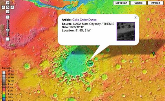 Nasa and Google have teamed up to create a virtual map to let you explore the red planet