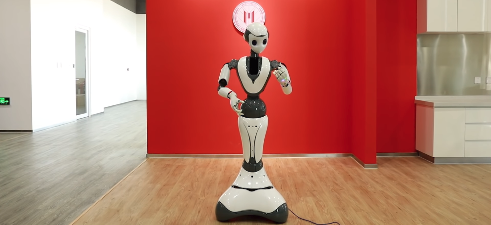 Intelligent humanoid robot can dance and serve drinks