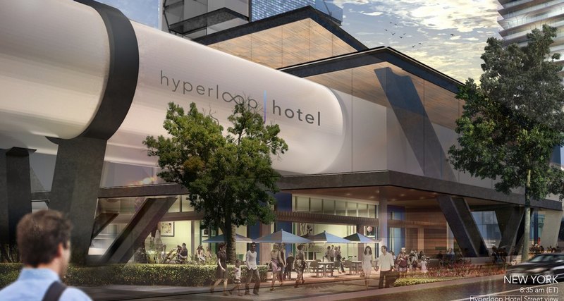 Hyperloop-hotel will deliver your room to the desired city