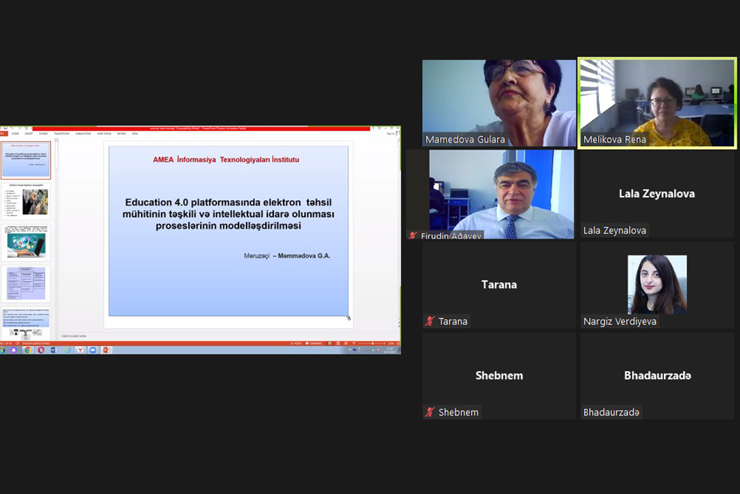 E-təhsil mühitinin təşkili və intellektual idarə olunması proseslərinin modelləşdirilməsi məsələləri müzakirə olunub, Elm və Təhsil Nazirliyi, Elm ve Tehsil Nazirliyi, Azərbaycan Respublikası Elm və Təhsil Nazirliyi, Azerbaycan Respublikasi Elm ve Tehsil Nazirliyi, Elm və Ali Təhsil üzrə Dövlət Agentliyi, Elm və Ali Təhsil, AMEA, Azərbaycan Milli Elmlər Akademiyası, Elmler Akademiyasi, İnformasiya Texnologiyaları İnstitutu, İnformasiya Texnologiyaları, AMEA ITI, AMEA İTİ, İTİ, ITI, ikt.az, ict.az, ict, ikt, www.ict.az, www.ikt.az, Rasim Aliguliyev, Rasim Əliquliyev, RM Əliquliyev, Əliquliyev Rasim, Academician Rasim Aliguliyev