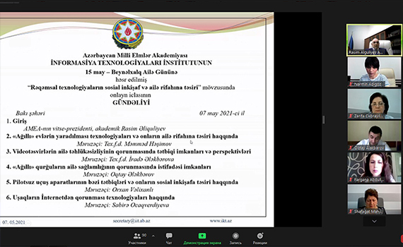 İnformasiya Texnologiyaları İnstitutunda Beynəlxalq Ailə Gününə həsr edilmiş elmi seminar keçirilib, Elm və Təhsil Nazirliyi, Elm ve Tehsil Nazirliyi, Azərbaycan Respublikası Elm və Təhsil Nazirliyi, Azerbaycan Respublikasi Elm ve Tehsil Nazirliyi, Elm və Ali Təhsil üzrə Dövlət Agentliyi, Elm və Ali Təhsil, AMEA, Azərbaycan Milli Elmlər Akademiyası, Elmler Akademiyasi, İnformasiya Texnologiyaları İnstitutu, İnformasiya Texnologiyaları, AMEA ITI, AMEA İTİ, İTİ, ITI, ikt.az, ict.az, ict, ikt, www.ict.az, www.ikt.az, Rasim Aliguliyev, Rasim Əliquliyev, RM Əliquliyev, Əliquliyev Rasim, Academician Rasim Aliguliyev