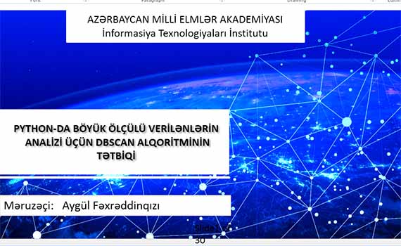 Python-da böyük ölçülü verilənlərin analizi üçün DBSCAN alqoritmi tətbiq olunur, Elm və Təhsil Nazirliyi, Elm ve Tehsil Nazirliyi, Azərbaycan Respublikası Elm və Təhsil Nazirliyi, Azerbaycan Respublikasi Elm ve Tehsil Nazirliyi, Elm və Ali Təhsil üzrə Dövlət Agentliyi, Elm və Ali Təhsil, AMEA, Azərbaycan Milli Elmlər Akademiyası, Elmler Akademiyasi, İnformasiya Texnologiyaları İnstitutu, İnformasiya Texnologiyaları, AMEA ITI, AMEA İTİ, İTİ, ITI, ikt.az, ict.az, ict, ikt, www.ict.az, www.ikt.az, Rasim Aliguliyev, Rasim Əliquliyev, RM Əliquliyev, Əliquliyev Rasim, Academician Rasim Aliguliyev