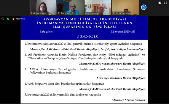 İnstitut əməkdaşları elm tutumlu qrant layihələrdə uğurla iştirak edirlər, Elm və Təhsil Nazirliyi, Elm ve Tehsil Nazirliyi, Azərbaycan Respublikası Elm və Təhsil Nazirliyi, Azerbaycan Respublikasi Elm ve Tehsil Nazirliyi, Elm və Ali Təhsil üzrə Dövlət Agentliyi, Elm və Ali Təhsil, AMEA, Azərbaycan Milli Elmlər Akademiyası, Elmler Akademiyasi, İnformasiya Texnologiyaları İnstitutu, İnformasiya Texnologiyaları, AMEA ITI, AMEA İTİ, İTİ, ITI, ikt.az, ict.az, ict, ikt, www.ict.az, www.ikt.az, Rasim Aliguliyev, Rasim Əliquliyev, RM Əliquliyev, Əliquliyev Rasim, Academician Rasim Aliguliyev