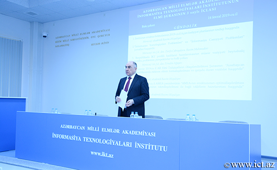 Akademik Rasim Əliquliyev: “İnstitutun elmi-nəzəri fəaliyyəti gücləndirilməlidir”, Elm və Təhsil Nazirliyi, Elm ve Tehsil Nazirliyi, Azərbaycan Respublikası Elm və Təhsil Nazirliyi, Azerbaycan Respublikasi Elm ve Tehsil Nazirliyi, Elm və Ali Təhsil üzrə Dövlət Agentliyi, Elm və Ali Təhsil, AMEA, Azərbaycan Milli Elmlər Akademiyası, Elmler Akademiyasi, İnformasiya Texnologiyaları İnstitutu, İnformasiya Texnologiyaları, AMEA ITI, AMEA İTİ, İTİ, ITI, ikt.az, ict.az, ict, ikt, www.ict.az, www.ikt.az, Rasim Aliguliyev, Rasim Əliquliyev, RM Əliquliyev, Əliquliyev Rasim, Academician Rasim Aliguliyev