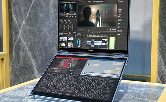 Презентован первый в мире ноутбук с двумя дисплеями