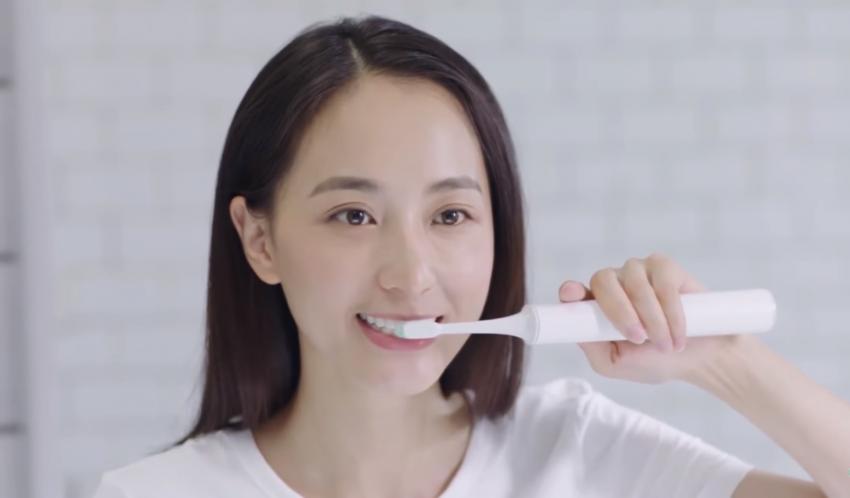 An electronic toothbrush developed