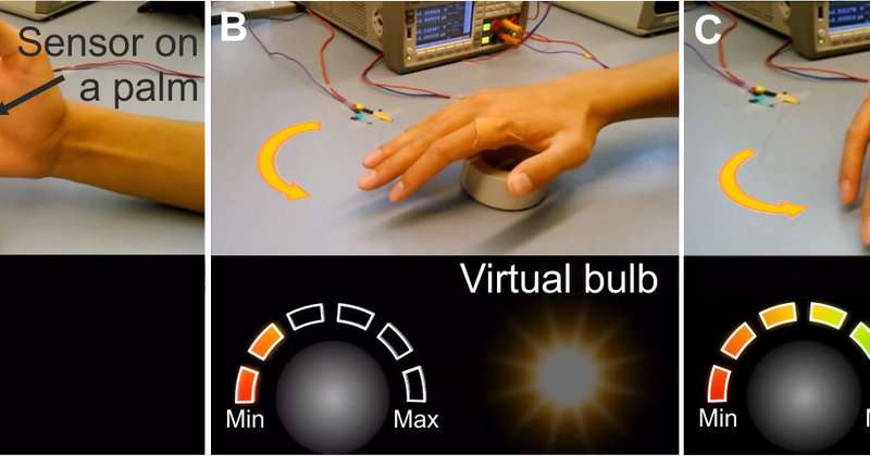 Yeni elektron dəri virtual obyektləri onlara toxunmadan idarə etməyə imkan verir