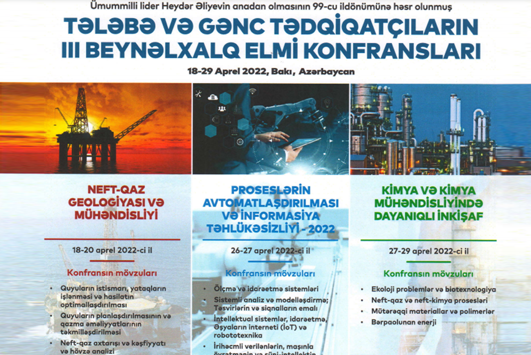 Tələbə və Gənc Tədqiqatçıların III Beynəlxalq Elmi Konfransları keçiriləcək, Elm və Təhsil Nazirliyi, Elm ve Tehsil Nazirliyi, Azərbaycan Respublikası Elm və Təhsil Nazirliyi, Azerbaycan Respublikasi Elm ve Tehsil Nazirliyi, Elm və Ali Təhsil üzrə Dövlət Agentliyi, Elm və Ali Təhsil, AMEA, Azərbaycan Milli Elmlər Akademiyası, Elmler Akademiyasi, İnformasiya Texnologiyaları İnstitutu, İnformasiya Texnologiyaları, AMEA ITI, AMEA İTİ, İTİ, ITI, ikt.az, ict.az, ict, ikt, www.ict.az, www.ikt.az, Rasim Aliguliyev, Rasim Əliquliyev, RM Əliquliyev, Əliquliyev Rasim, Academician Rasim Aliguliyev