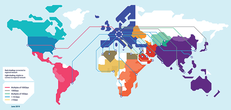 GEANT представила карту мирового научно-образовательного сообщества