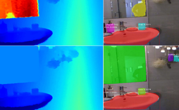 Neural network taught to see the mirrors in the frame