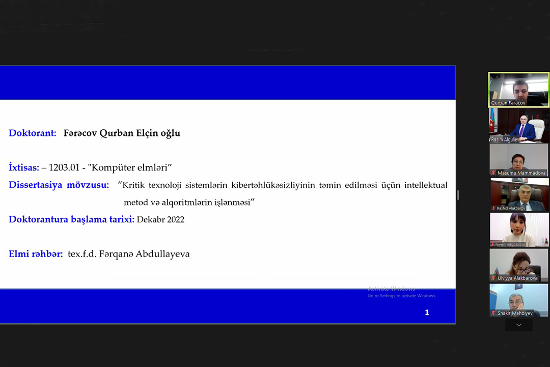 Kritik texnoloji sistemlərin kibertəhlükəsizliyinin təmin olunması milli maraqların qorunması baxımından əhəmiyyətlidir, Elm və Təhsil Nazirliyi, Elm ve Tehsil Nazirliyi, Azərbaycan Respublikası Elm və Təhsil Nazirliyi, Azerbaycan Respublikasi Elm ve Tehsil Nazirliyi, Elm və Ali Təhsil üzrə Dövlət Agentliyi, Elm və Ali Təhsil, AMEA, Azərbaycan Milli Elmlər Akademiyası, Elmler Akademiyasi, İnformasiya Texnologiyaları İnstitutu, İnformasiya Texnologiyaları, AMEA ITI, AMEA İTİ, İTİ, ITI, ikt.az, ict.az, ict, ikt, www.ict.az, www.ikt.az, Rasim Aliguliyev, Rasim Əliquliyev, RM Əliquliyev, Əliquliyev Rasim, Academician Rasim Aliguliyev