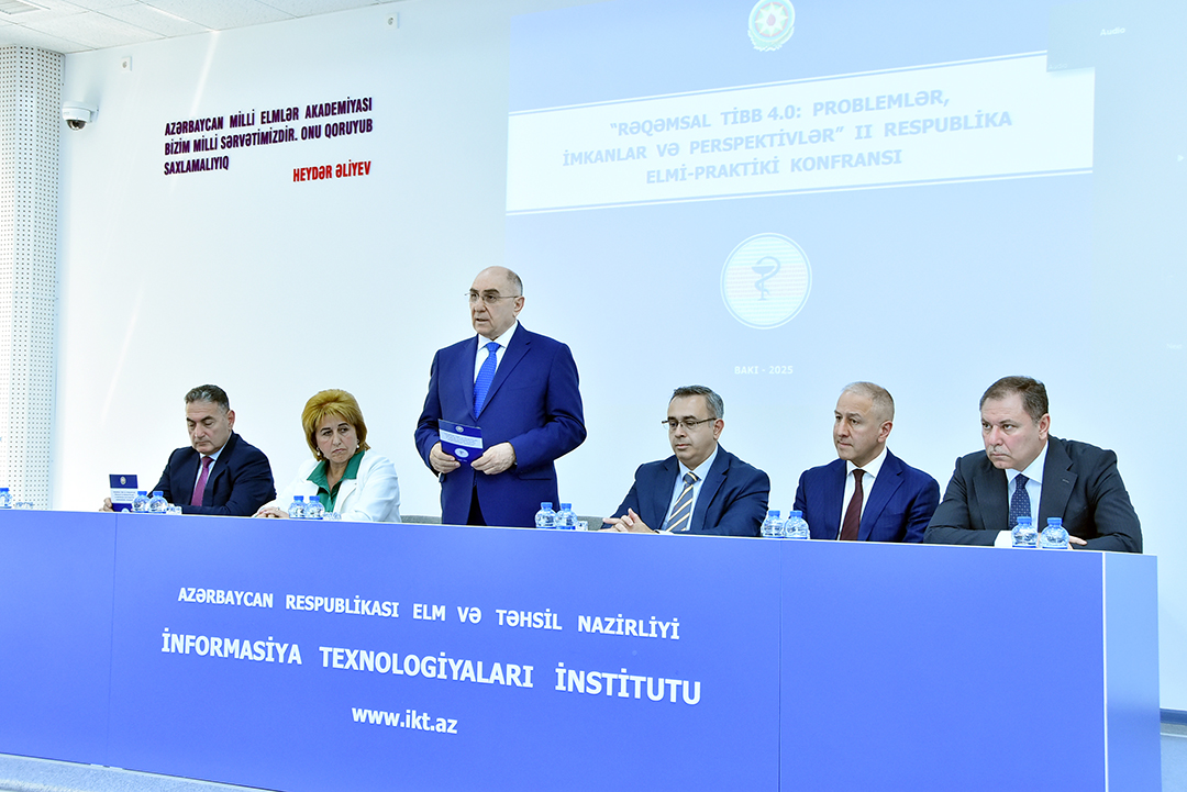 “Rəqəmsal tibb 4.0: problemlər, imkanlar və perspektivlər” II respublika elmi-praktiki konfransı keçirilib, Elm və Təhsil Nazirliyi, Elm ve Tehsil Nazirliyi, Azərbaycan Respublikası Elm və Təhsil Nazirliyi, Azerbaycan Respublikasi Elm ve Tehsil Nazirliyi, Elm və Ali Təhsil üzrə Dövlət Agentliyi, Elm və Ali Təhsil, AMEA, Azərbaycan Milli Elmlər Akademiyası, Elmler Akademiyasi, İnformasiya Texnologiyaları İnstitutu, İnformasiya Texnologiyaları, AMEA ITI, AMEA İTİ, İTİ, ITI, ikt.az, ict.az, ict, ikt, www.ict.az, www.ikt.az, Rasim Aliguliyev, Rasim Əliquliyev, RM Əliquliyev, Əliquliyev Rasim, Academician Rasim Aliguliyev